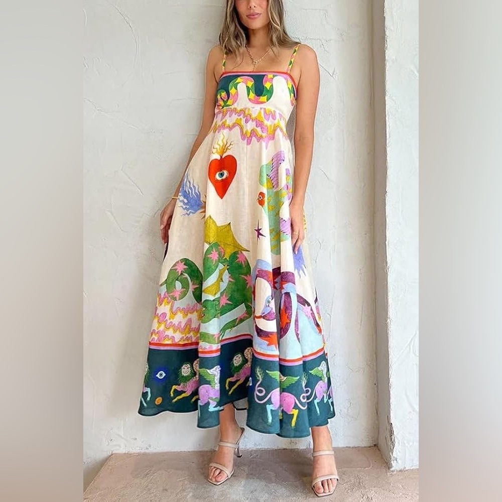 Colorful Maxi Sundress size M